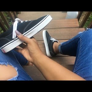 Black & White Authentic Vans